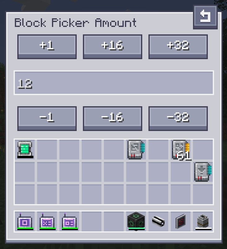 Block Picker Card