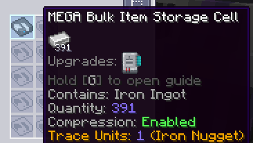 Bulk cell with compression enabled