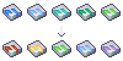 AE2 cell colours