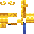 Tall Gold Candlestick Blue