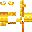 Tall Gold Candlestick Orange