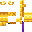 Tall Gold Candlestick Purple