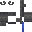 Tall Iron Candlestick Blue