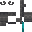 Tall Iron Candlestick Cyan
