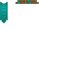 Large Cyan Plain Banner