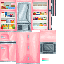 Pink Retro Fridge