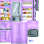 Purple Retro Fridge