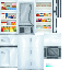 White Retro Fridge