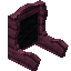 Black Crimson Fancy Seat Back