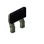 Black Echo Raised Seat Back