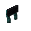 Black Warped Raised Seat Back