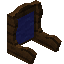 Blue Dark Oak Fancy Seat Back