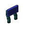 Blue Warped Raised Seat Back