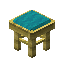 Cyan Bamboo Seat