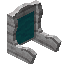 Cyan White Mangrove Fancy Seat Back