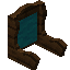 Cyan Dark Oak Fancy Seat Back