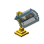 Cyan Fancy Gold Lamp