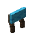 Light Blue Canopy Raised Seat Back