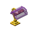 Magenta Fancy Gold Lamp