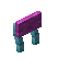 Magenta Blue Bioshroom Raised Seat Back
