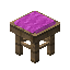 Magenta Twilight Oak Seat