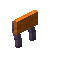 Orange Mauve Raised Seat Back