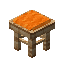 Orange Pine Seat