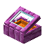 Orange Pink Bioshroom Display Case