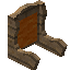 Orange Twilight Oak Fancy Seat Back