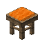 Orange Twilight Oak Seat