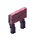 Pink Mauve Raised Seat Back