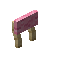 Pink Palm Raised Seat Back