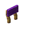 Purple Cradlewood Raised Seat Back