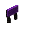 Purple Blackwood Raised Seat Back