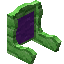 Purple Green Bioshroom Fancy Seat Back