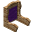 Purple Pine Fancy Seat Back