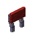 Red Otherplanks Raised Seat Back