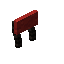 Red Blackwood Raised Seat Back