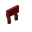 Red Redwood Raised Seat Back