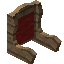 Red Twilight Oak Fancy Seat Back