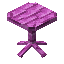 Pink Bioshroom Table