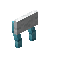 White Blue Bioshroom Raised Seat Back