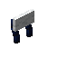 White Cobalt Raised Seat Back
