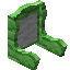 White Green Bioshroom Fancy Seat Back