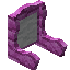 White Pink Bioshroom Fancy Seat Back
