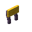 Yellow Mauve Raised Seat Back