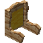 Yellow Pine Fancy Seat Back