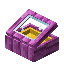 Yellow Pink Bioshroom Display Case