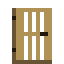 Barred Oak Door