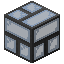 Голубое окрашенное стекло в стальной раме